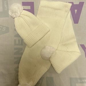 Toddler Kids Infant Winter Crochet Cap+Scarf Set